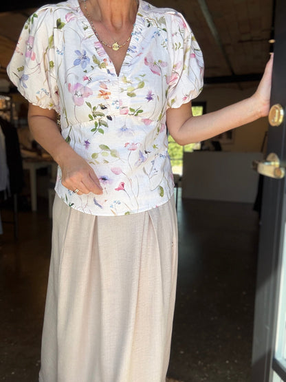 IRINA FLOWER BLUSE NN - LifeStyle Hedensted
