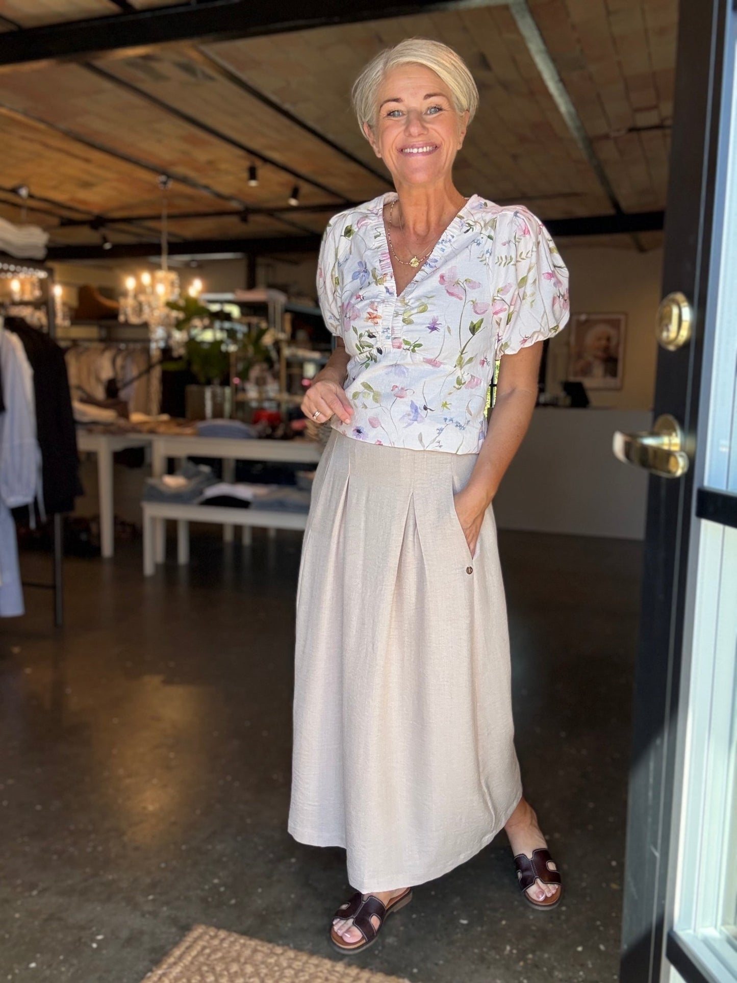 IRINA FLOWER BLUSE NN - LifeStyle Hedensted