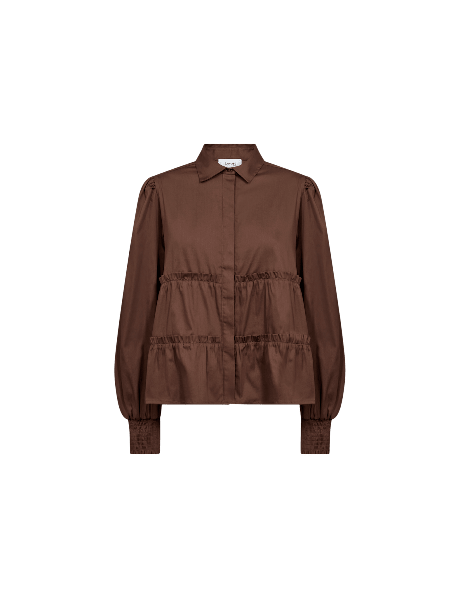 ISLA SOLID 95 SKJORTE BRUN LR (S9) - LifeStyle Hedensted