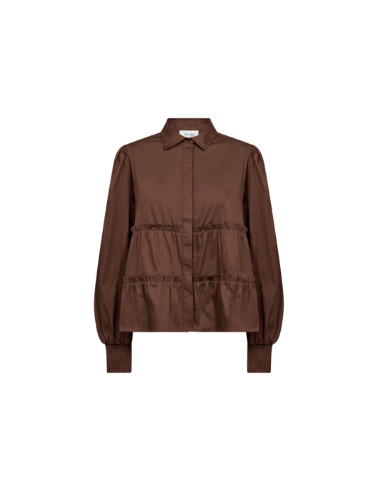 ISLA SOLID 95 SKJORTE BRUN LR (S9) - LifeStyle Hedensted