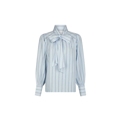 JAZ BOW STRIBET BLOUSE NN - LifeStyle Hedensted