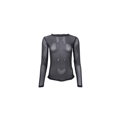 JESSIE MESH BLOUSE WHITE DOT BC (71) - LifeStyle Hedensted