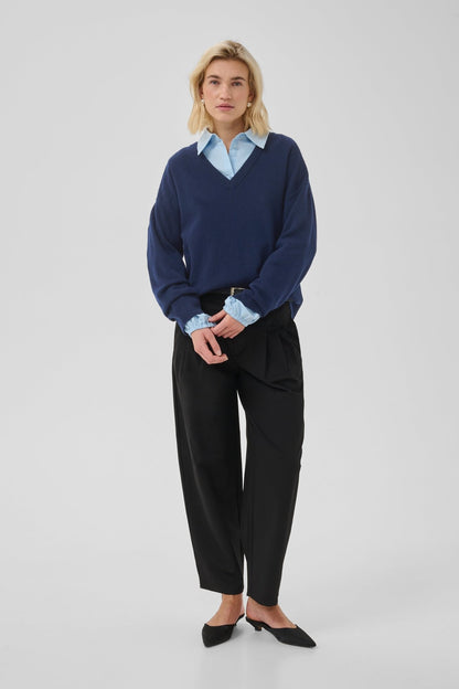 JOLA V-NECK STRIK PULLOVER MEW (196) - LifeStyle Hedensted