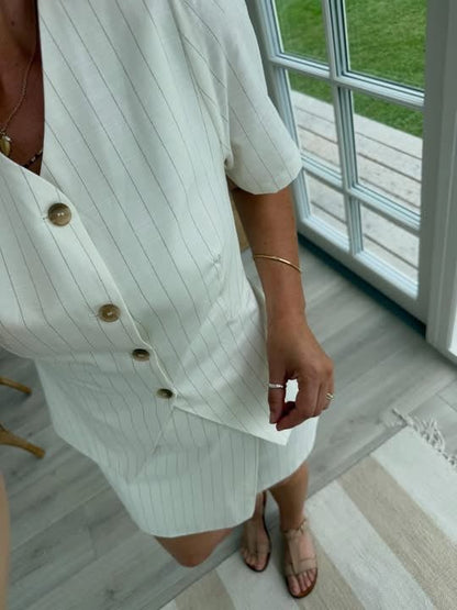 JULES SUMMER STRIBE BLOUSE NN - LifeStyle Hedensted