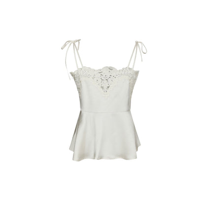 KAELA HEAVY SATEEN LACE TOP NN - LifeStyle Hedensted