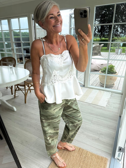 KAELA HEAVY SATEEN LACE TOP NN - LifeStyle Hedensted