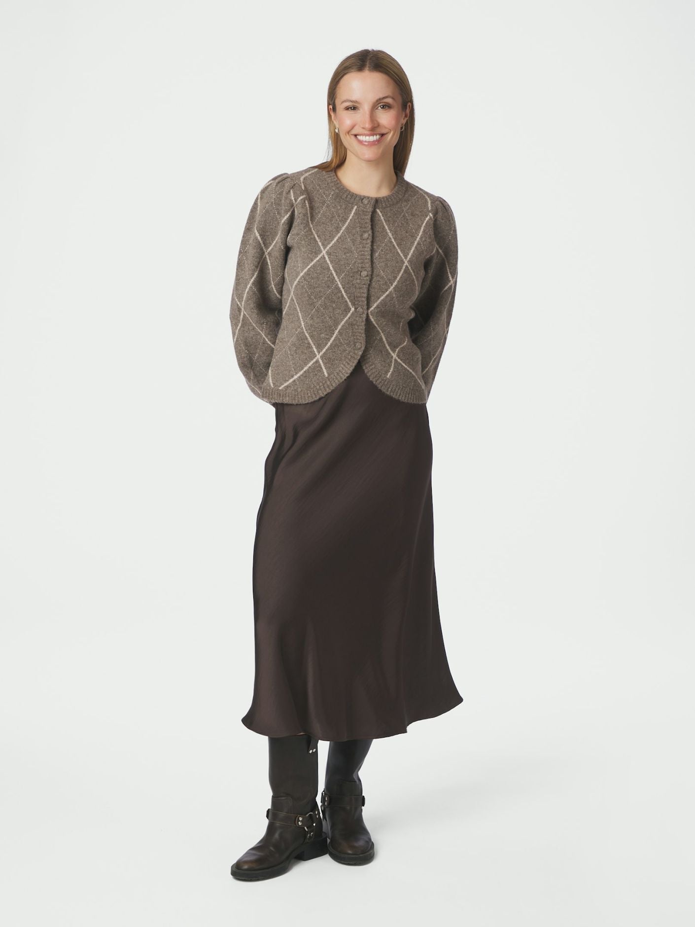 KOTEAS CHECK STRIK CARDIGAN NN - LifeStyle Hedensted