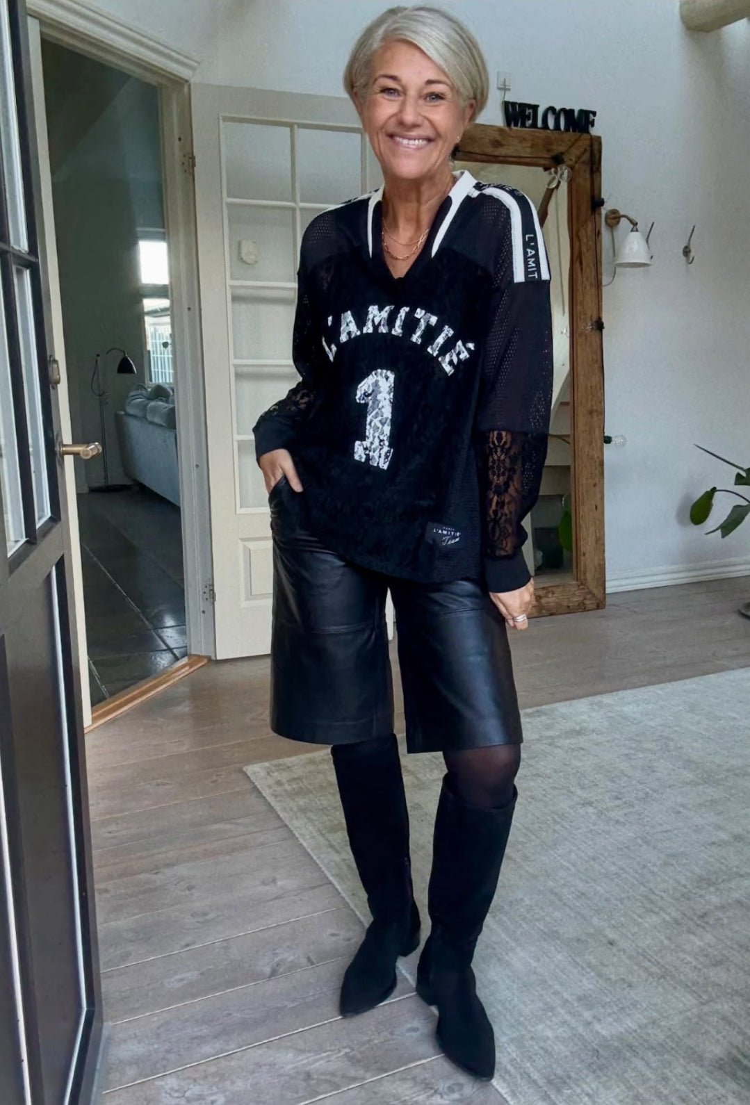 LACE FOOTBALL V - BLOUSE HL - LifeStyle Hedensted