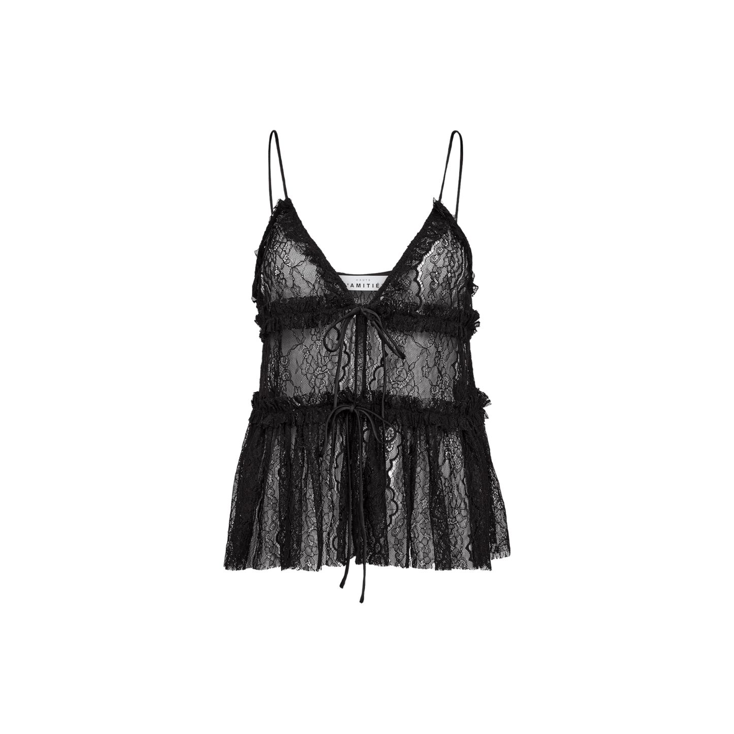 LACE TIE TOP HL - LifeStyle Hedensted