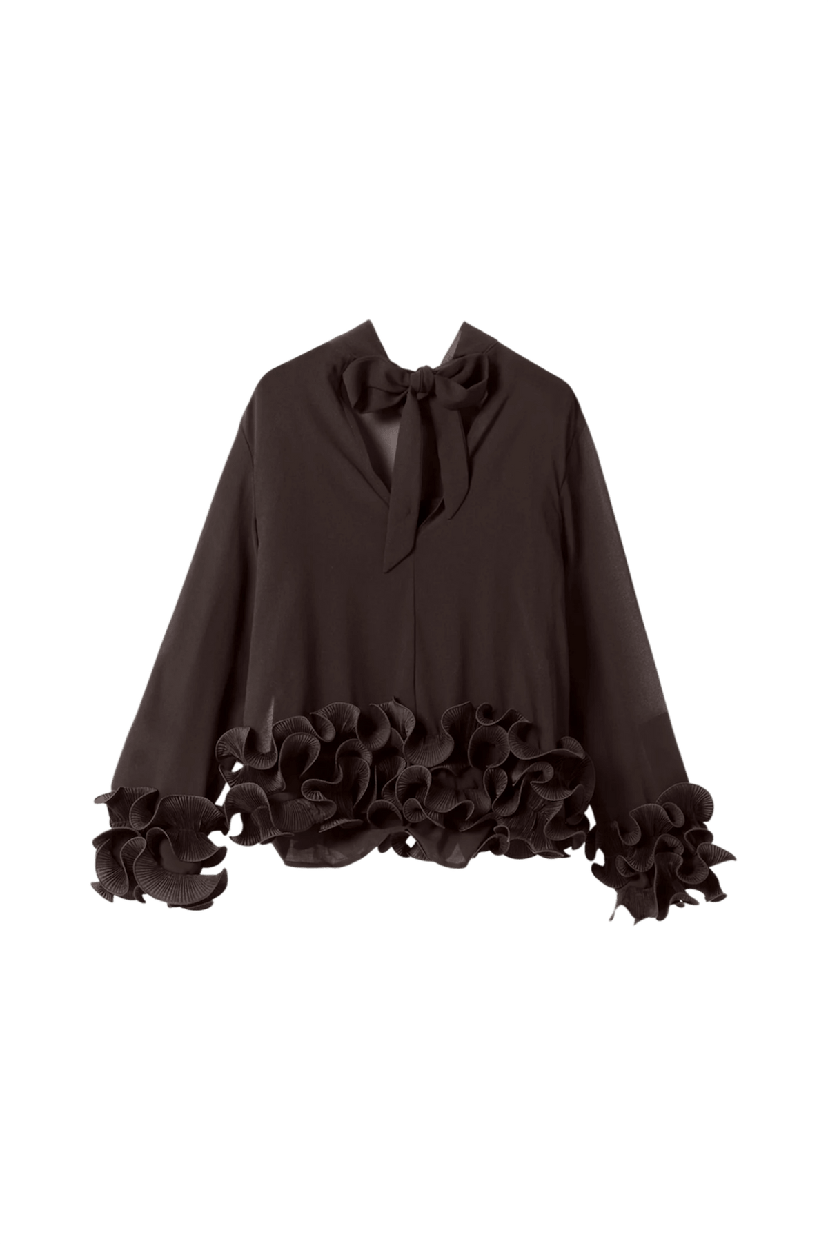 LATANIETTA BLUSE NE BRUN (293) - LifeStyle Hedensted