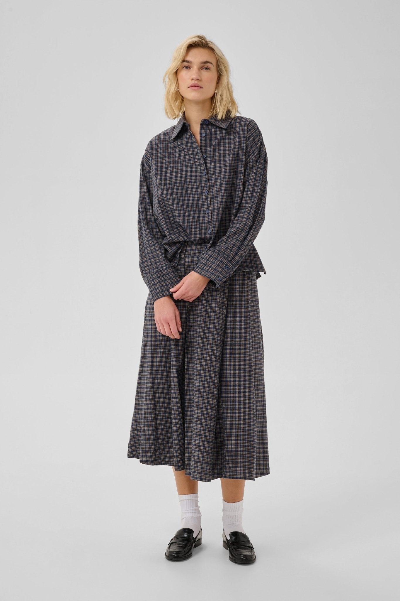 LENNIE BOXY TERNET SKJORTE MEW (192) - LifeStyle Hedensted