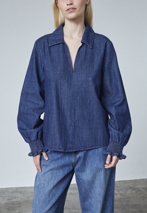 LOVE1391 DENIM SKJORTE L&D - LifeStyle Hedensted