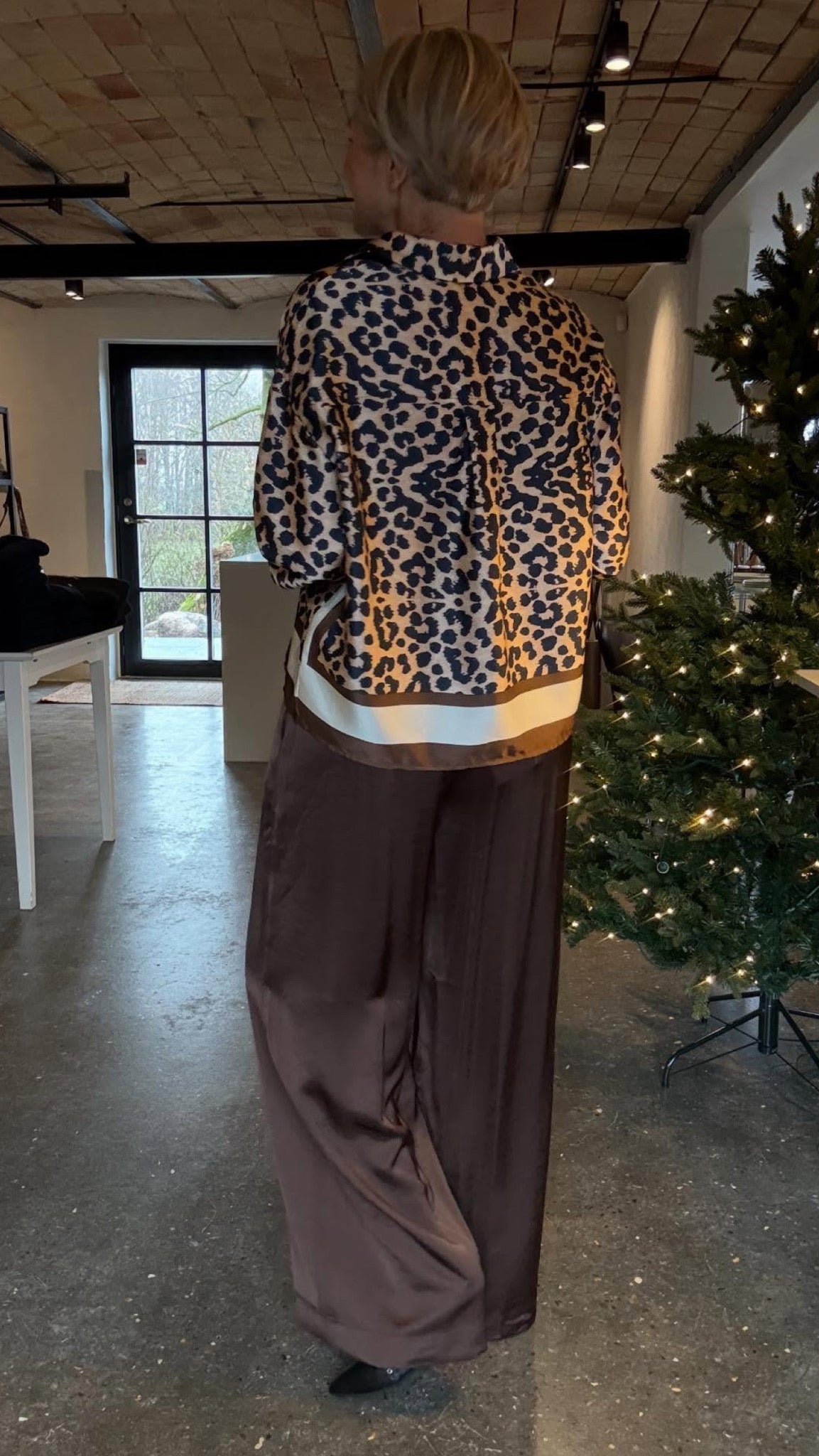 LOVE1393 SKJORTE BRUN L&D - LifeStyle Hedensted