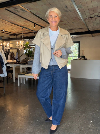 LUCY 187 BARREL JEANS MEW (211) - LifeStyle Hedensted