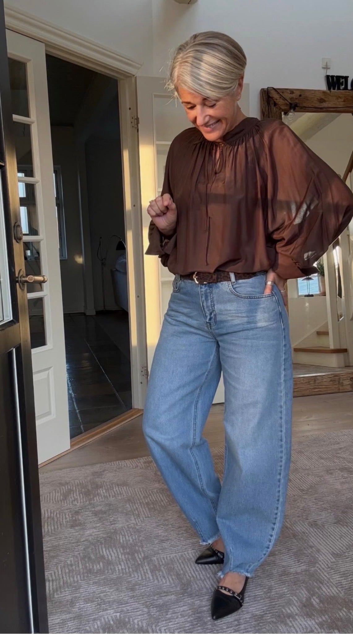 LUCY LOOSE BALLOON JEANS MEW - LifeStyle Hedensted