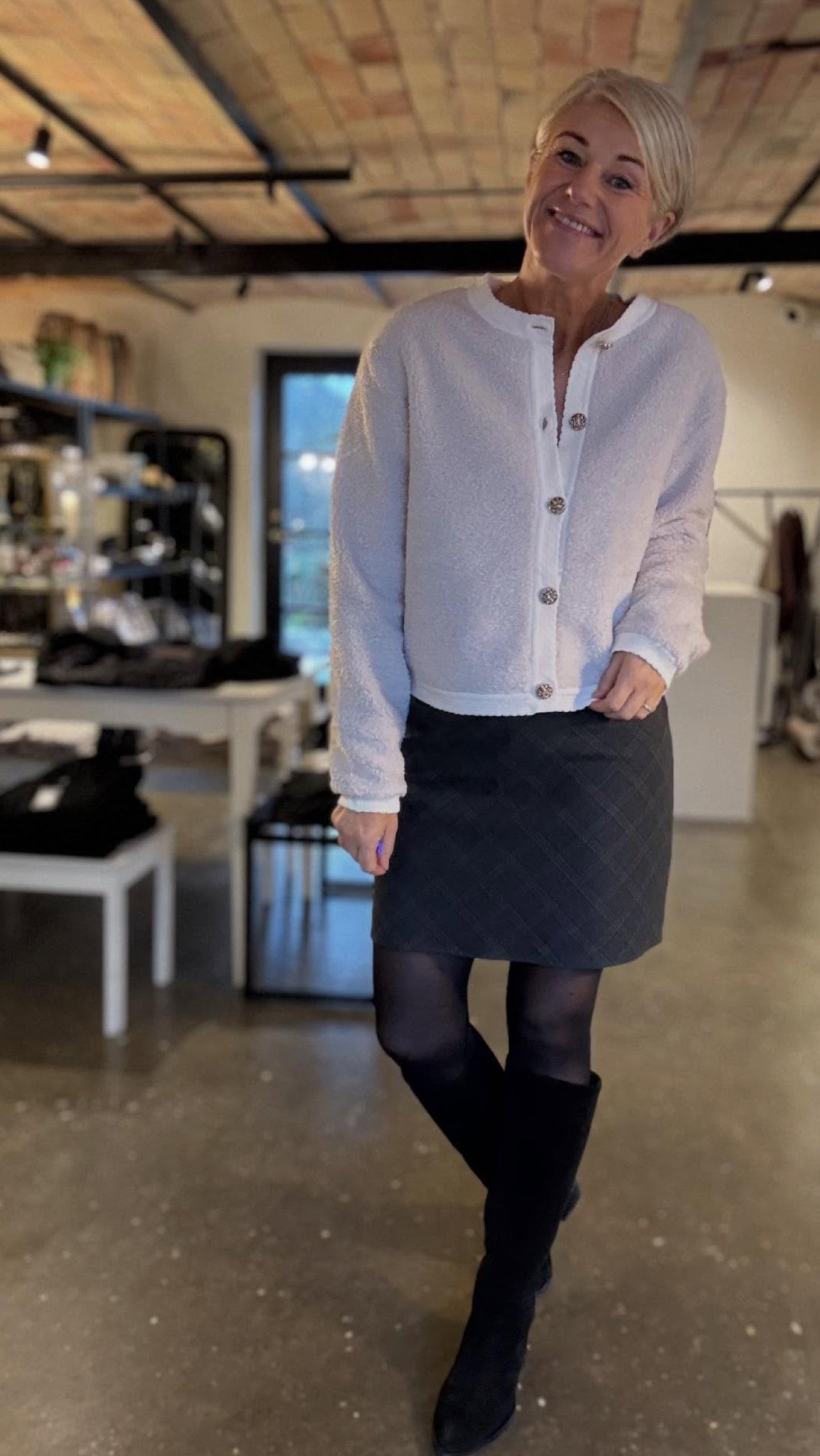 LUNNA CHECK SHORT SKIRT NN - LifeStyle Hedensted