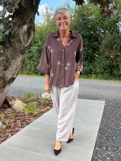 LYDIA BLUSE BRUN PREPAIR (9) - LifeStyle Hedensted