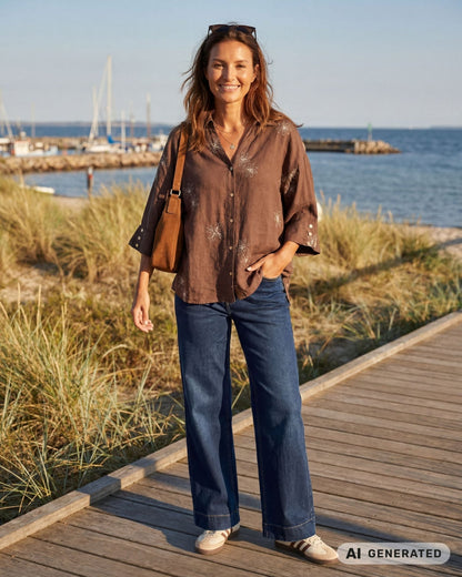 LYDIA BLUSE BRUN PREPAIR (9) - LifeStyle Hedensted