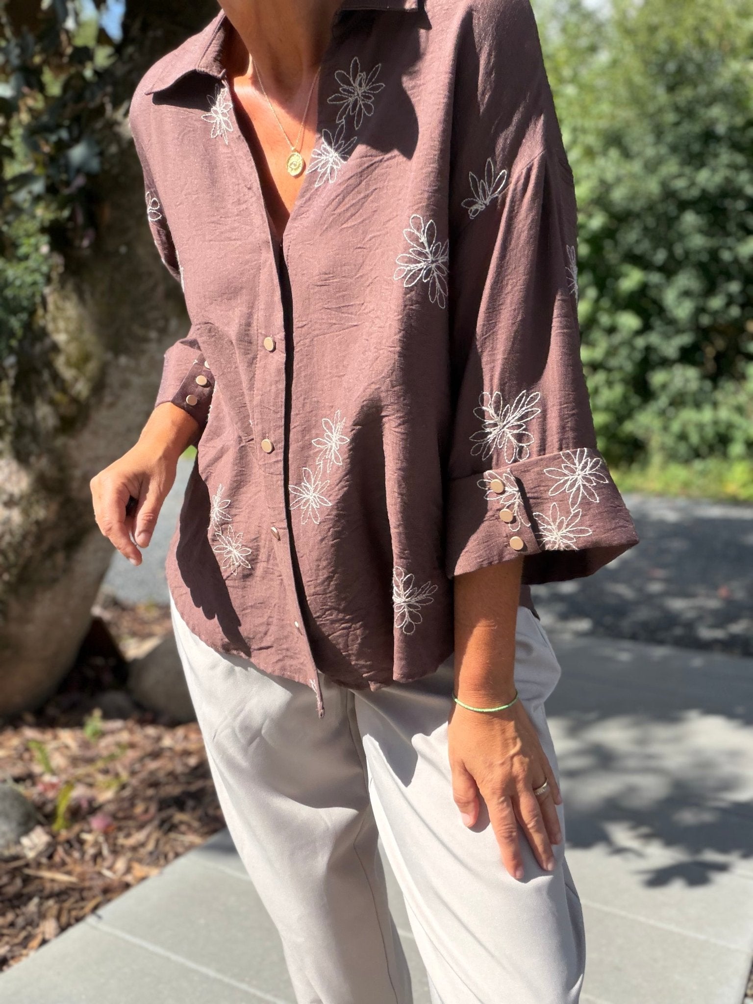 LYDIA BLUSE BRUN PREPAIR (9) - LifeStyle Hedensted
