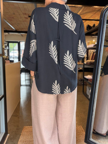 LYDIA BLUSE SORT PREPAIR (9) - LifeStyle Hedensted