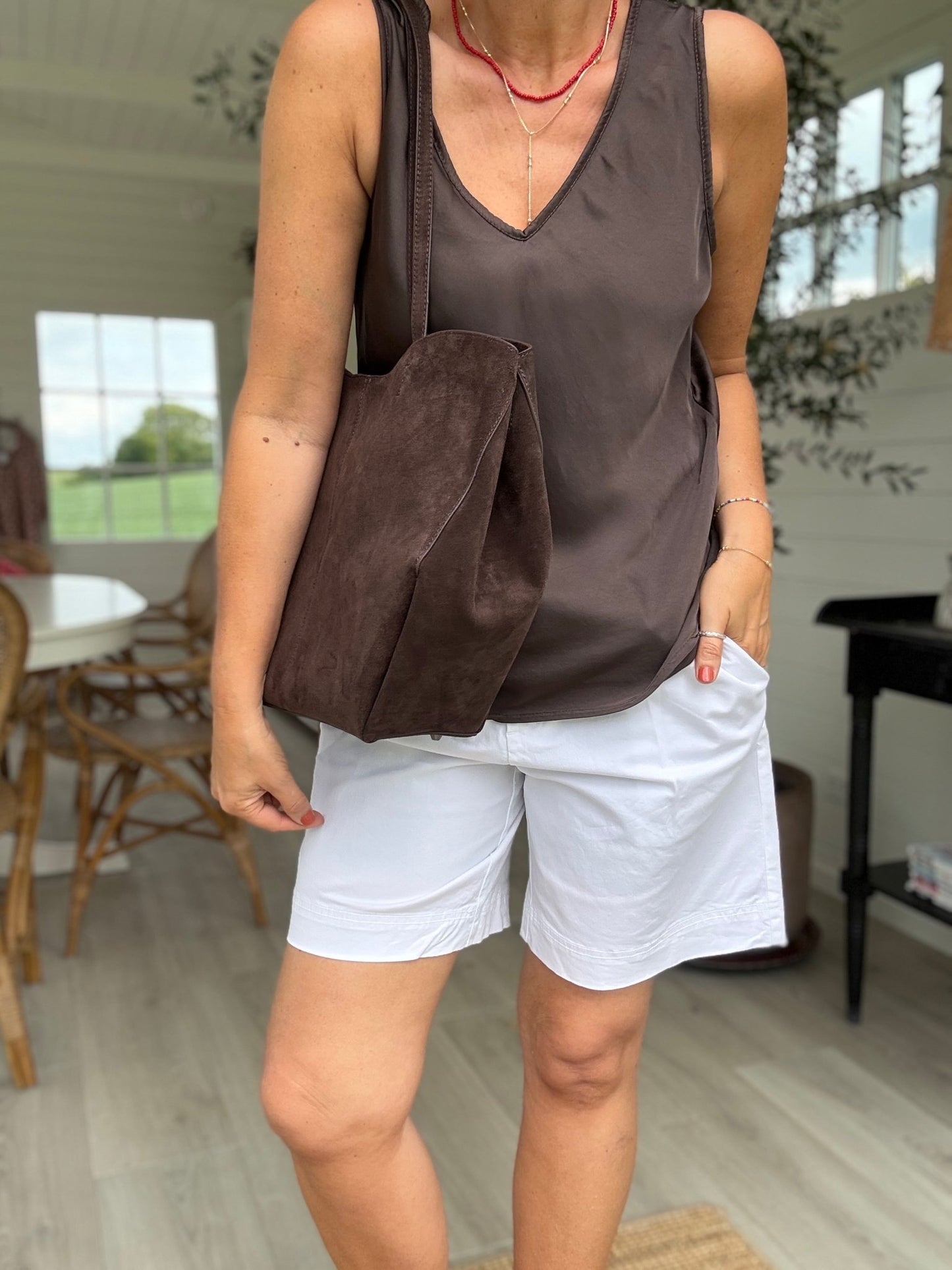 MABEL DOUBLE V-NECK TOP BC - LifeStyle Hedensted