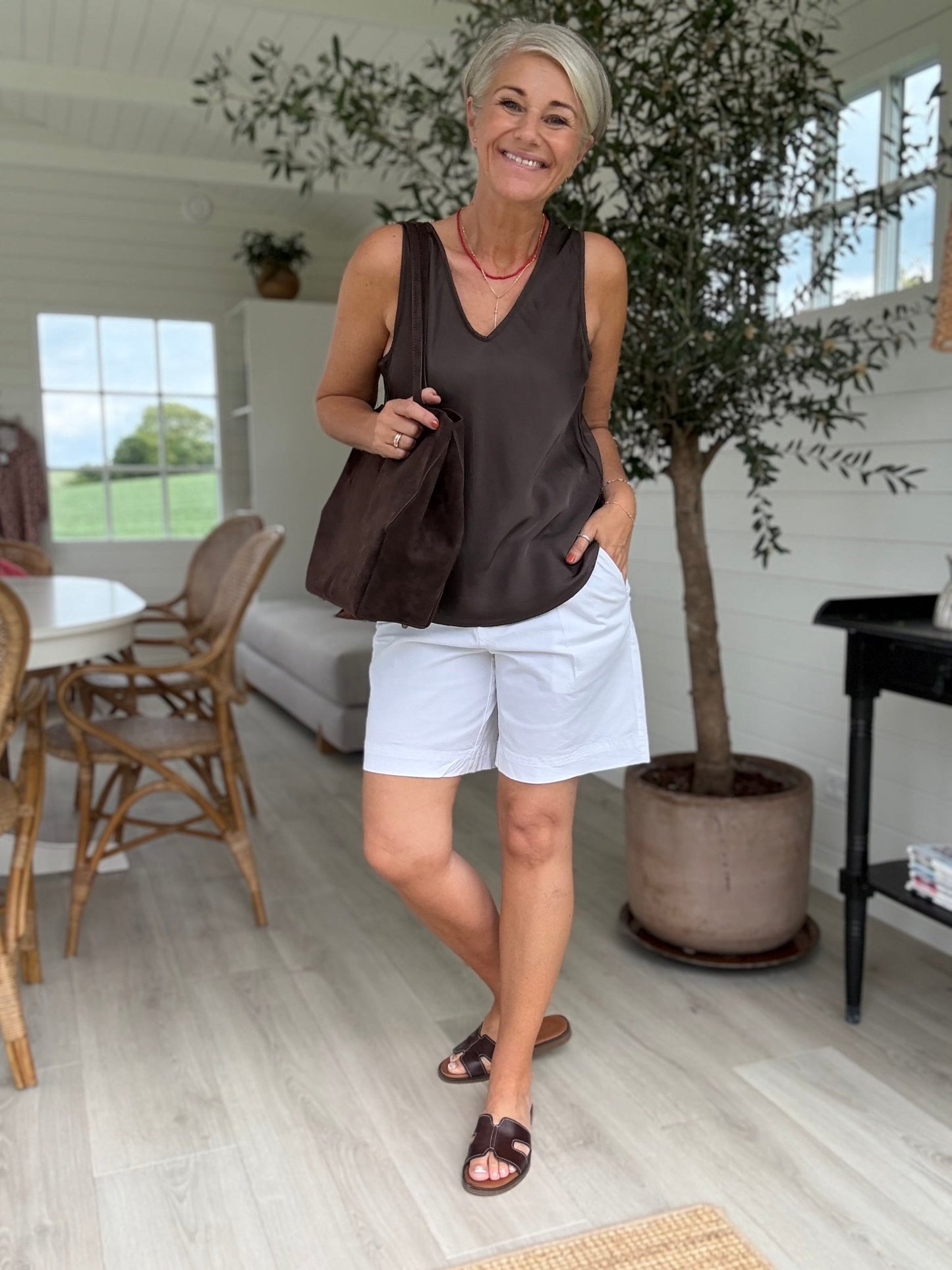MABEL DOUBLE V-NECK TOP BC - LifeStyle Hedensted