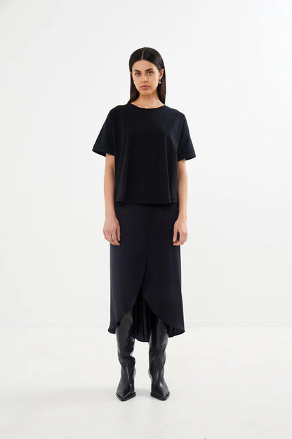 MARGOT CROPPED T - SHIRT RS - LifeStyle Hedensted