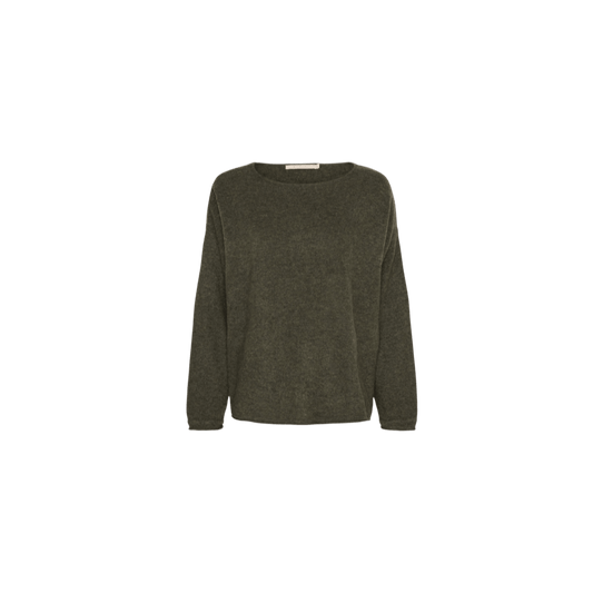 MIRA PURE CASHMERE PULLOVER ARMY BTF (54) - LifeStyle Hedensted