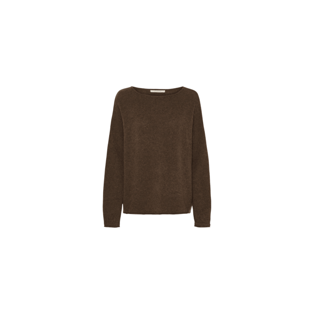 MIRA PURE CASHMERE PULLOVER MØRK BRUN BTF (52) - LifeStyle Hedensted