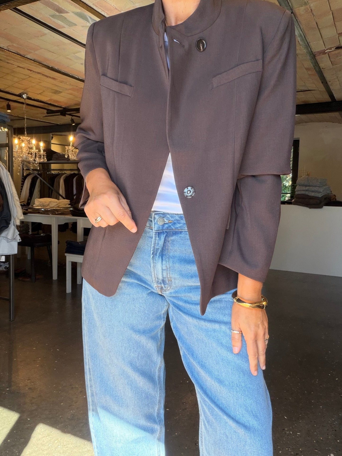 MONIQUE BLAZER BRUN NE (313) - LifeStyle Hedensted
