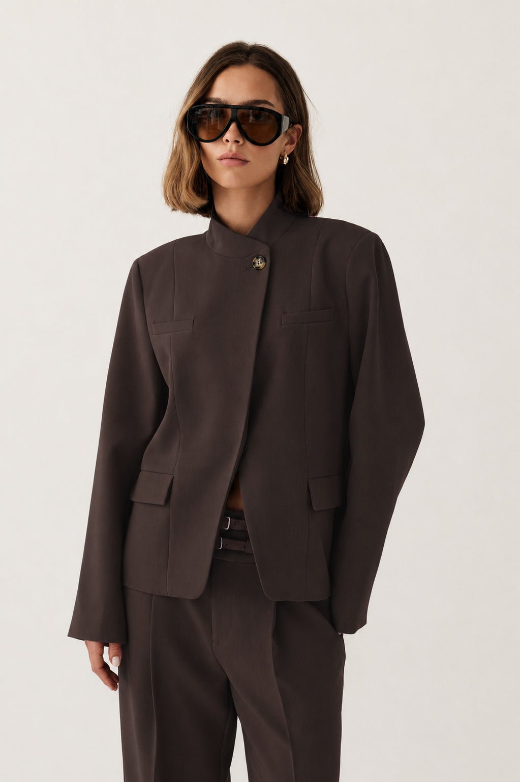 MONIQUE BLAZER BRUN NE (313) - LifeStyle Hedensted