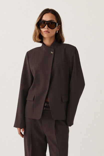 MONIQUE BLAZER BRUN NE (313) - LifeStyle Hedensted