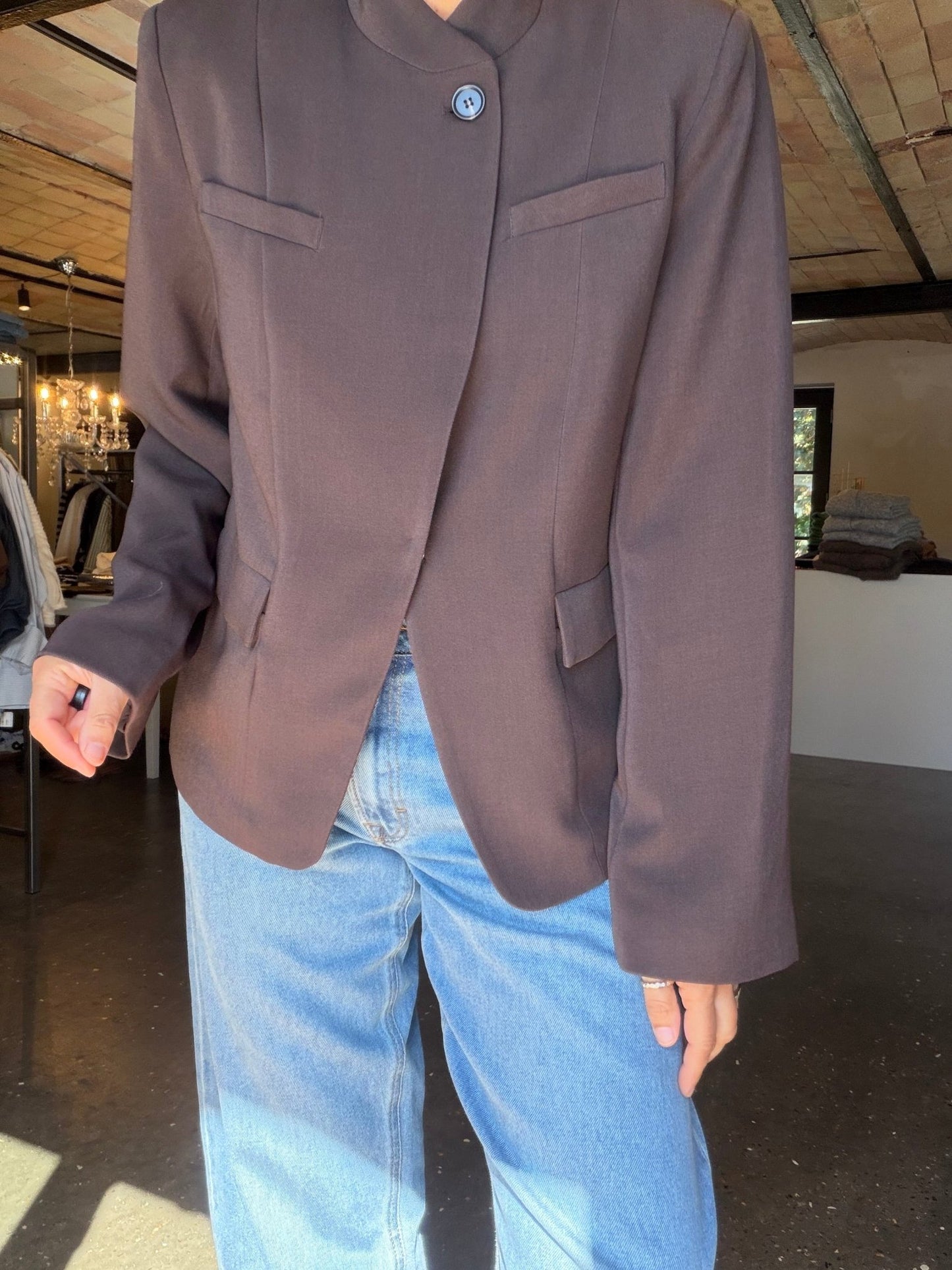 MONIQUE BLAZER BRUN NE (313) - LifeStyle Hedensted