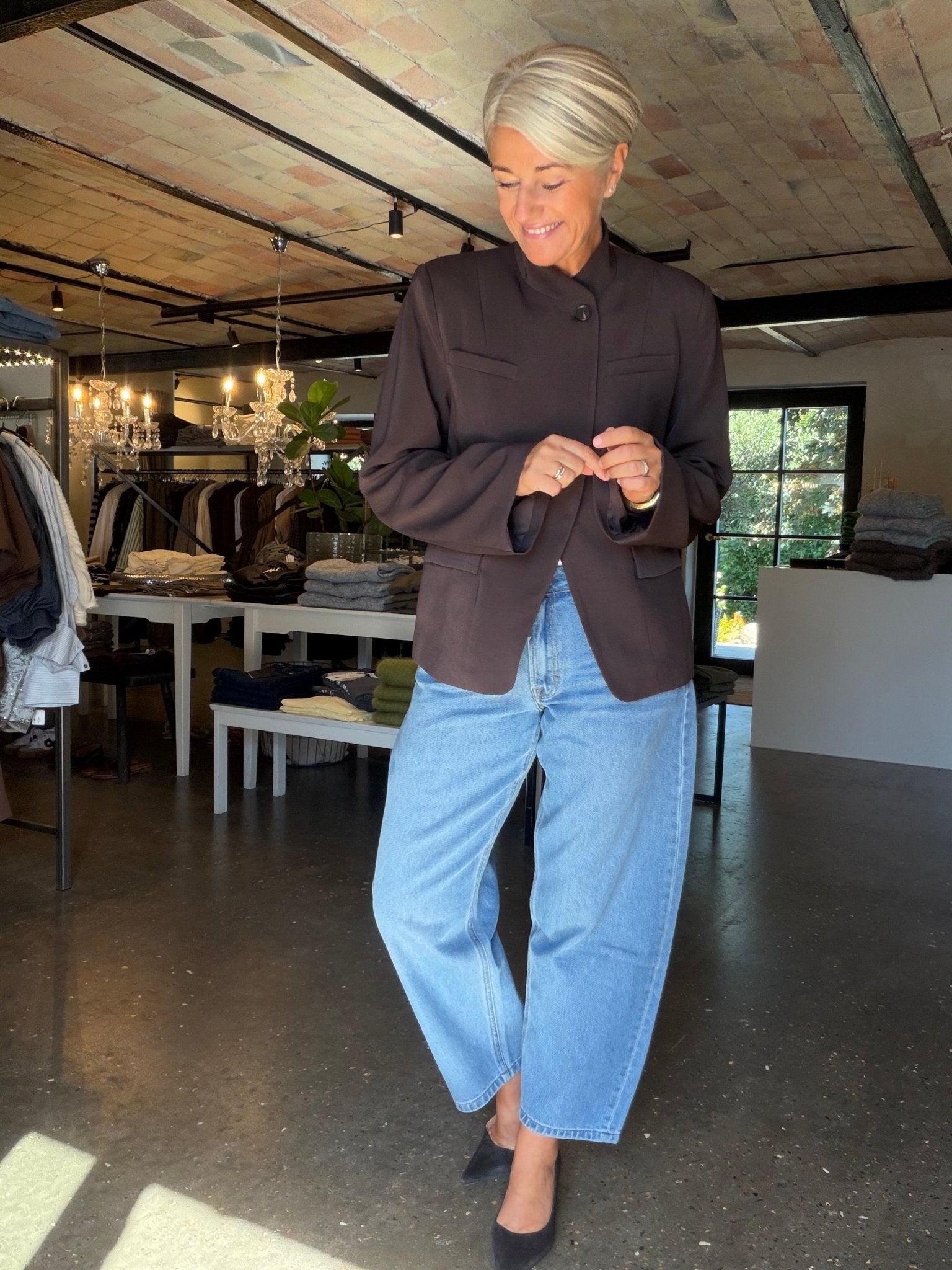 MONIQUE BLAZER BRUN NE (313) - LifeStyle Hedensted