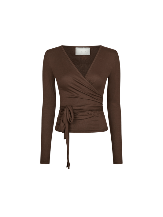 NIA JERSEY WRAP BLUSE - LifeStyle Hedensted
