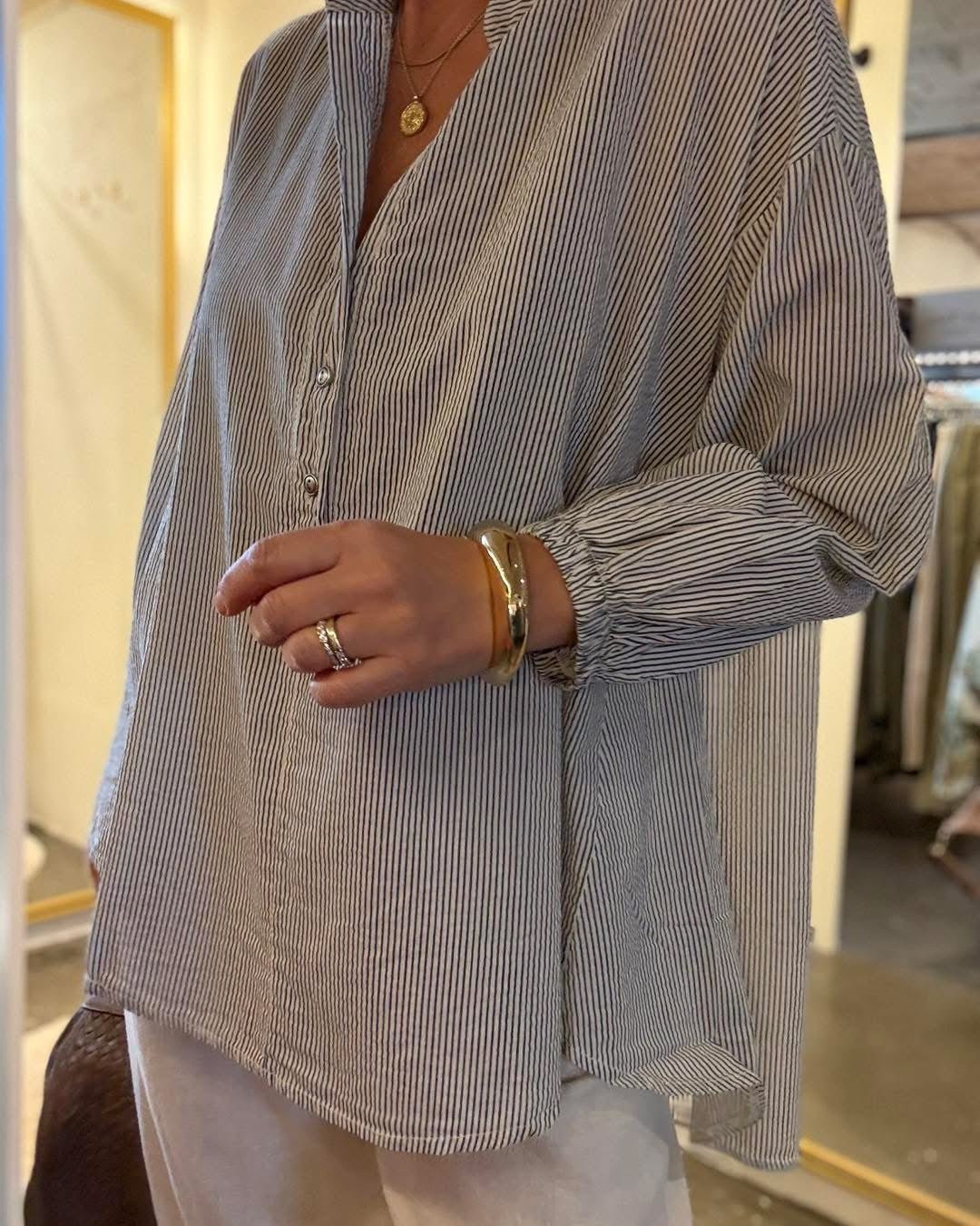 OLGA STRIBET BLUSE BC - LifeStyle Hedensted