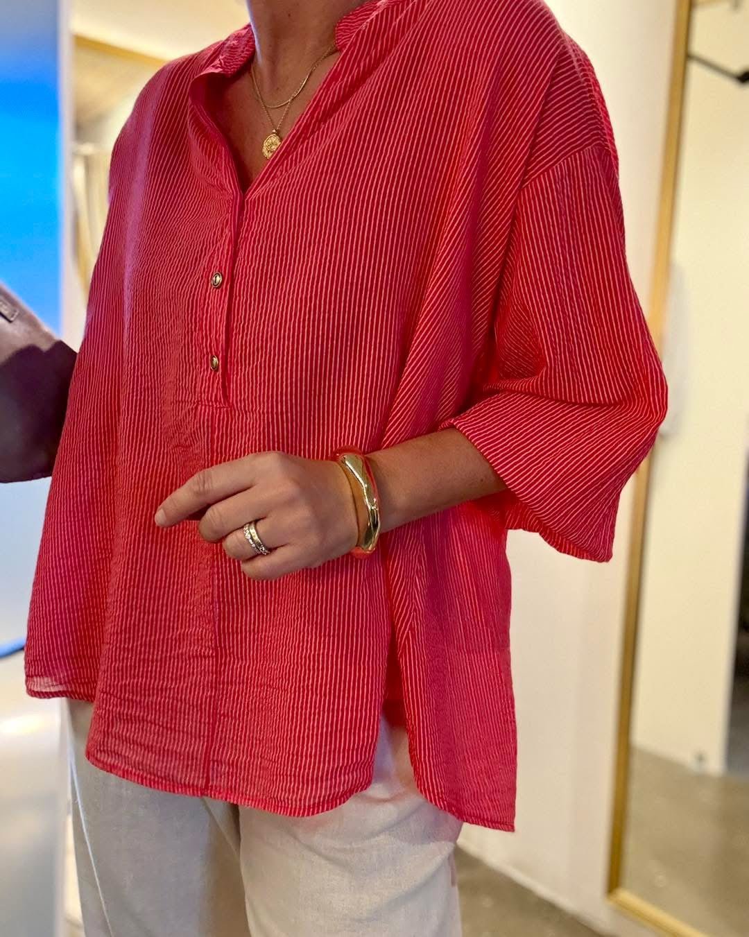 OLGA STRIBET BLUSE BC - LifeStyle Hedensted