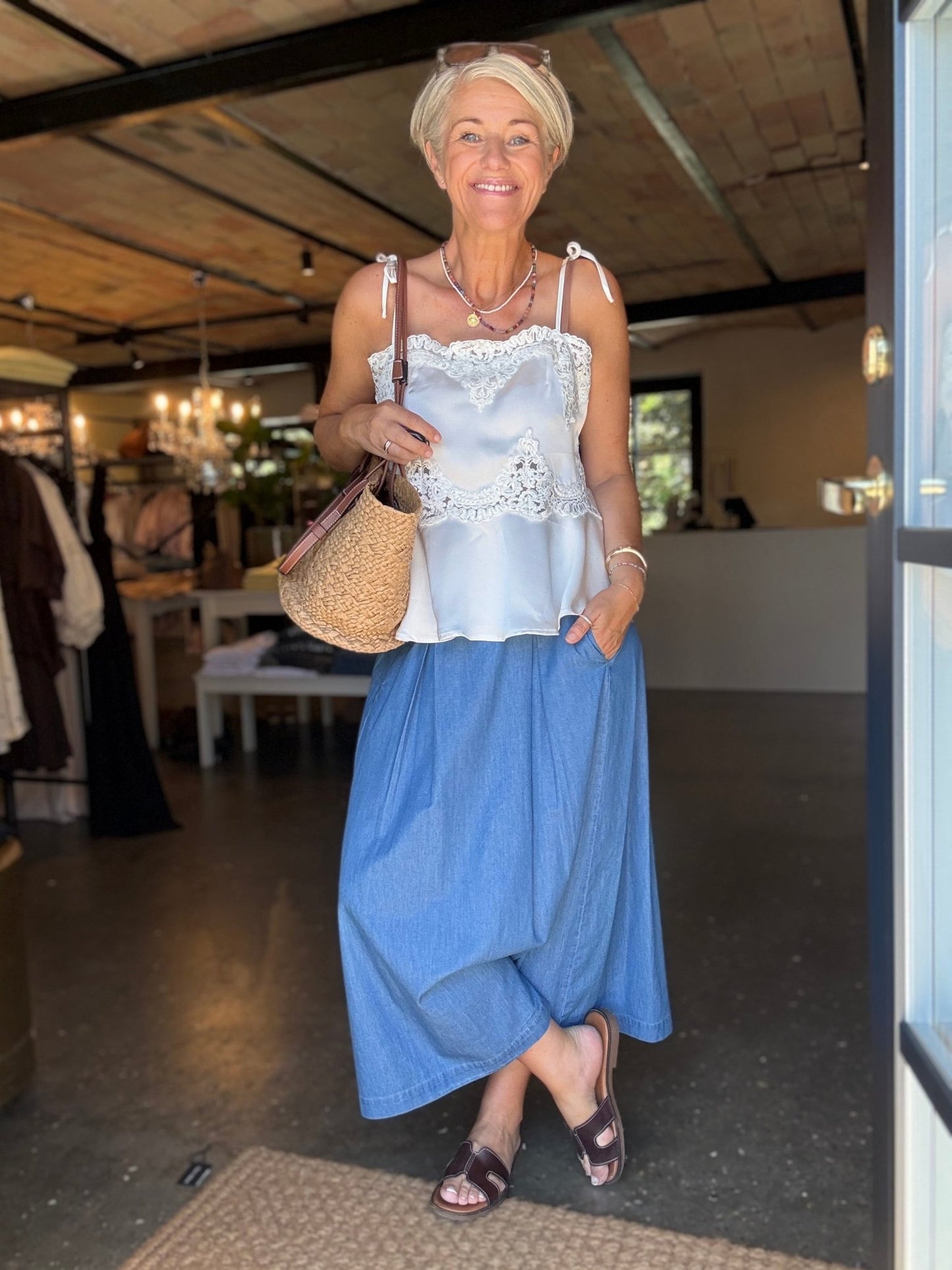 PAULINE DENIM NEDERDEL PREPAIR - LifeStyle Hedensted
