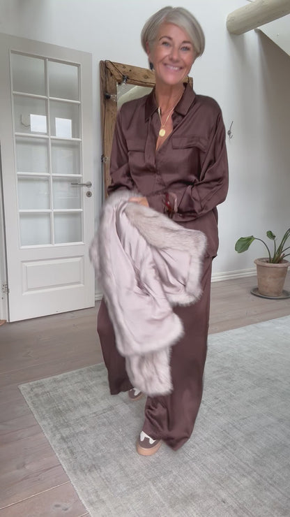 STEFF FAUX FUR JAKKE NEO NOIR