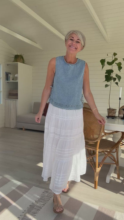 Svetlana Denim Top