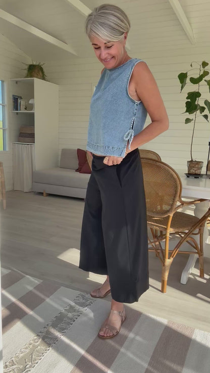 Svetlana Denim Top