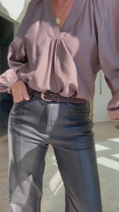 SMILLA SUEDE BÆLTE BLACK COLOUR
