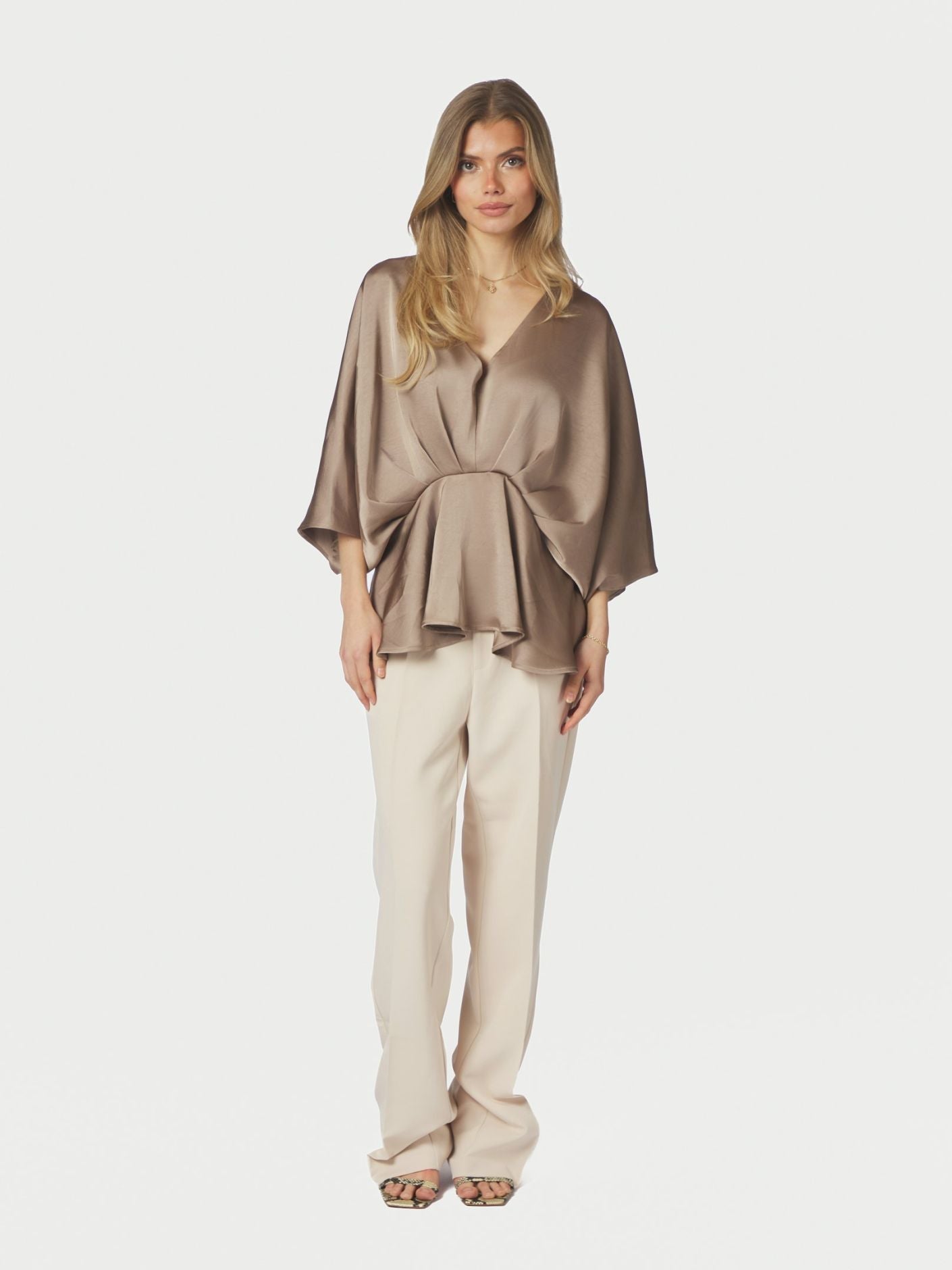 RIVINA HEAVY SATIN BLUSE NN - LifeStyle Hedensted