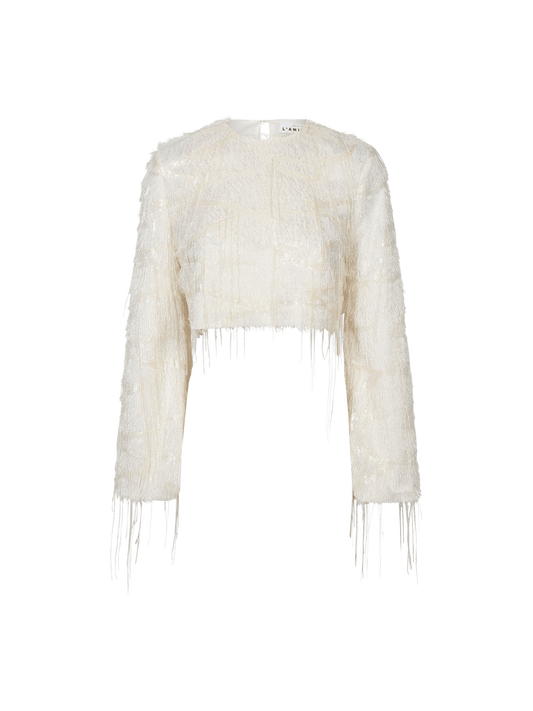 SEQUIN FRINGE BLUSE HL (95) - LifeStyle Hedensted