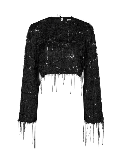 SEQUIN FRINGE BLUSE HL(87) - LifeStyle Hedensted
