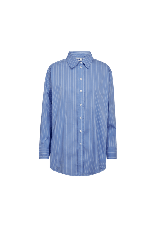 SKY PIN STRIPE SKJORTE HL (110) - LifeStyle Hedensted