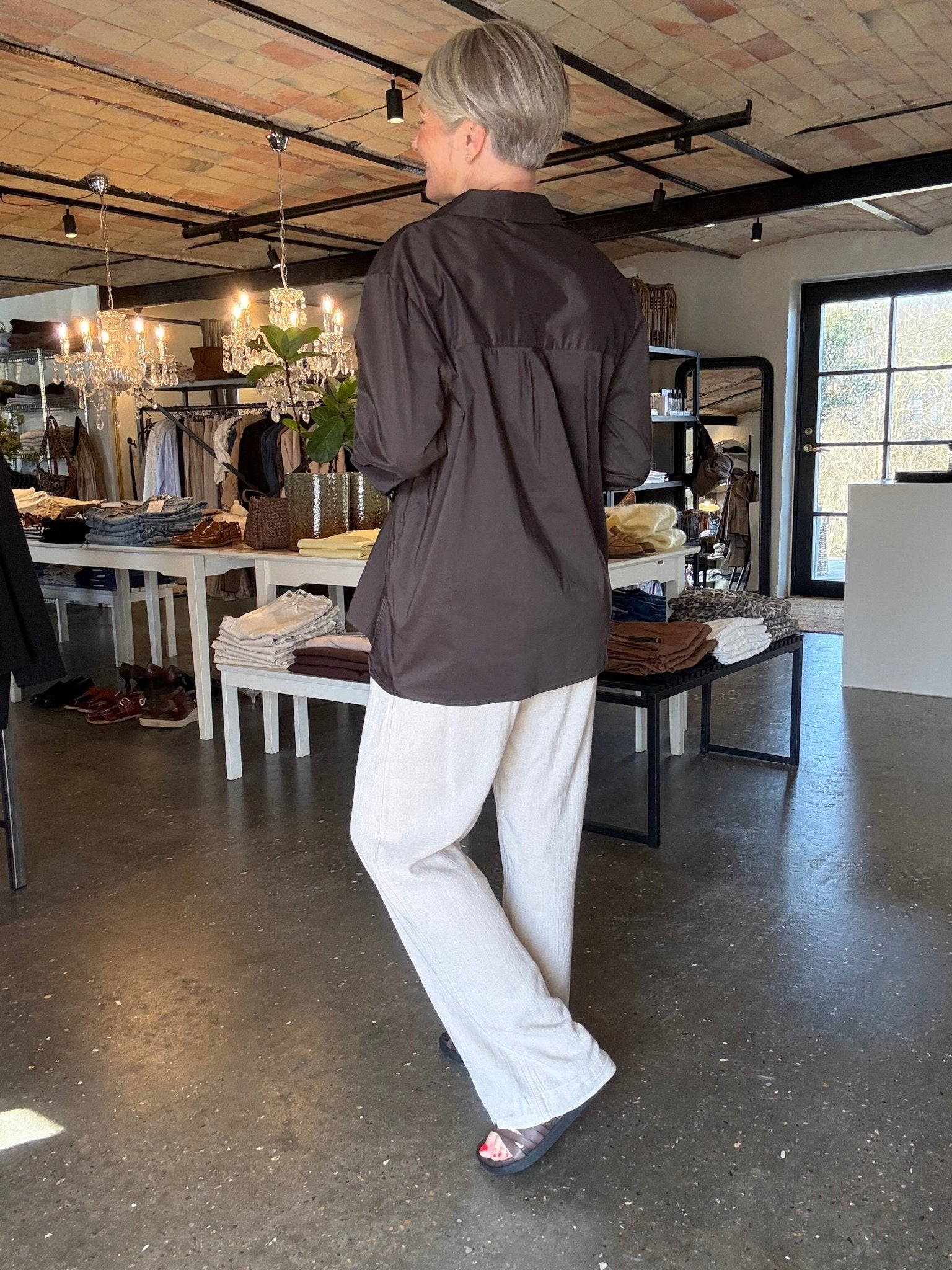 SONAR DRAPY LINEN BUKSER NN - LifeStyle Hedensted