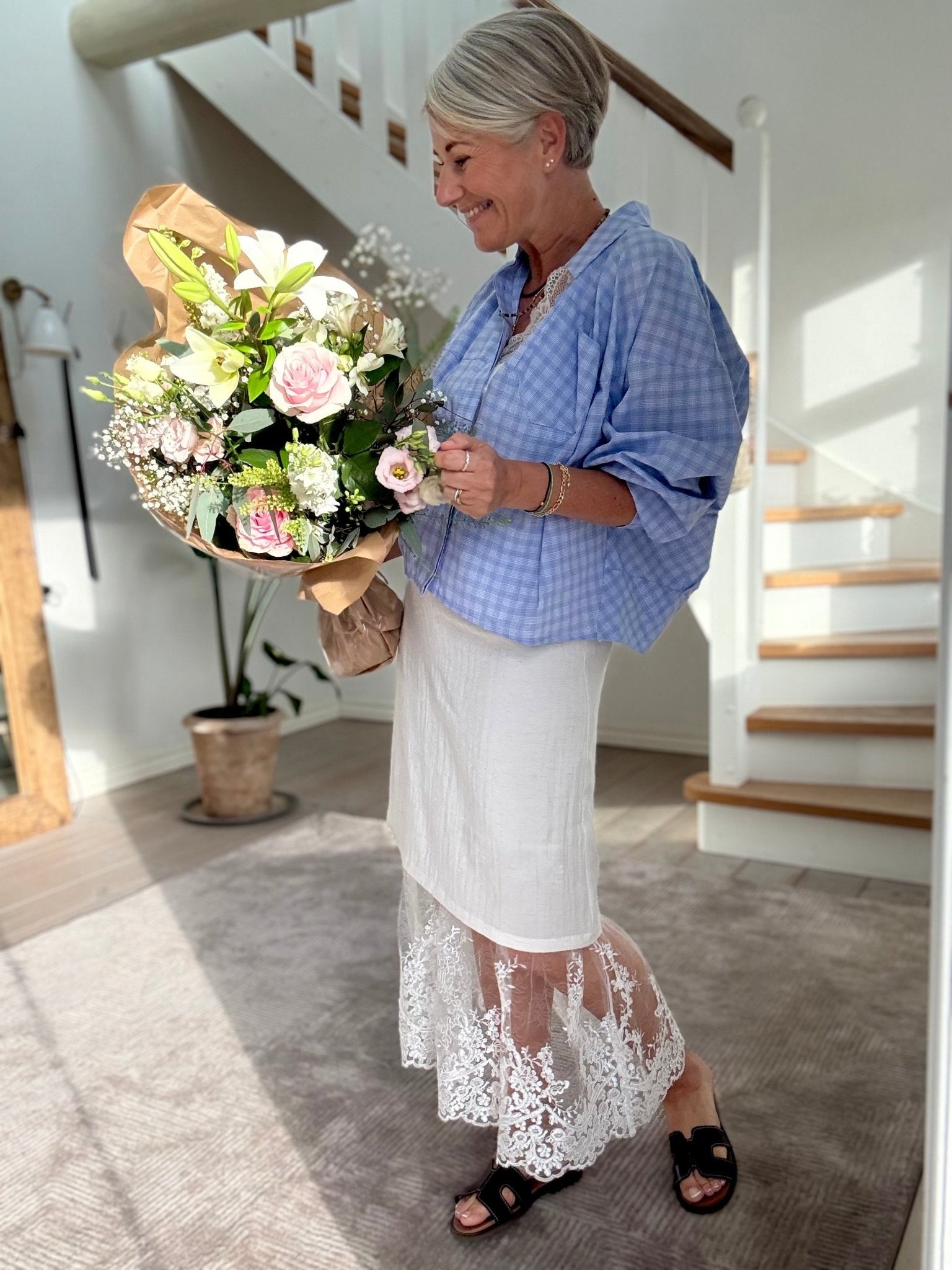 SOPHIE CHEK SKJORTE HL - LifeStyle Hedensted
