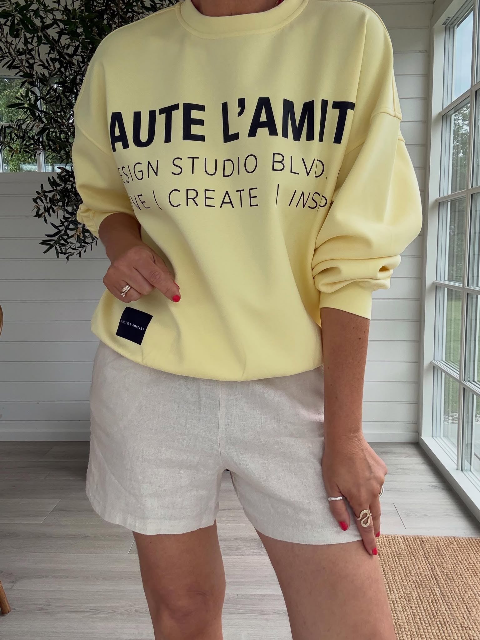 STUDIO LOGO SWEATSHIRT HL - LifeStyle Hedensted