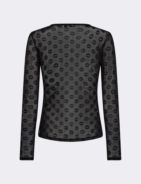 TELA 1 MESH BLUSE SORT LR - LifeStyle Hedensted